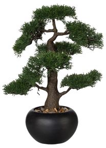 Kunstpflanze Creativ green "Bonsai", gr&uuml;n, H:48cm &Oslash;:18cm, Kunststoff, Kunstpflanzen, Kunstpflanze