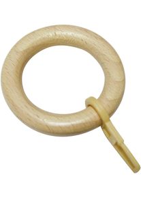 Gardinenring Gardinia "Lugano Holz" Gr. 1, beige (kieferfarben), &Oslash;:2,8cm, Gardinenbefestigungen, Gardinenring, Serie Gardinenstangen-Set Lugano Classic &Oslash; 28 mm