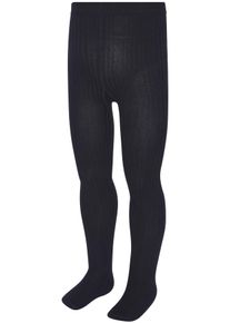 H.I.S. Strickstrumpfhose H.I.S, M&auml;dchen, Gr. 128/134, marine, Obermaterial: 82% Baumwolle, 16% Polyamid, 2% Elasthan, Rippstruktur, unifarben, elastisch, Strumpfhosen Strickstrumpfhose, mit Rippstruktur