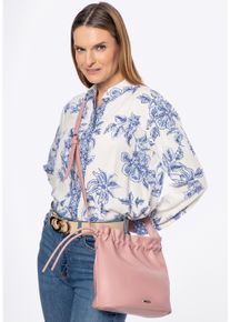 Wittchen Dames Crossbody Tas met Decoratieve Strikken, Roze, Eco-leer