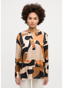 Longbluse Eterna "LOOSE FIT", Damen, Gr. 44, orange, 100% Viskose, Blusen Longbluse