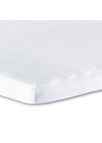 Bettlaken Florella "DELUXE Zwirn Jersey, 100% Baumwolle", wei&szlig;, B:160cm L:200cm, Feinjersey, Obermaterial: 100% Baumwolle CO., Bettlaken, Bettlaken
