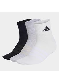 Funktionssocken adidas Performance "THIN&LIGHT SPORTSWEAR ANKLE 3ER-PACK", Damen, Gr. XXL (49/51), medium grau heather, wei&szlig;, schwarz, Obermaterial: 54% Baumwolle, 43% Polyester, 2% Elasthan, 1% Polyamid, Socken Funktionssocken