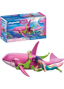 Konstruktions-Spielset Playmobil "Orca mit Meerjungfrau (72106), Fantasy & Magic", bunt, Spielbausteine, Kinder, Kunststoff, Konstruktions-Spielset