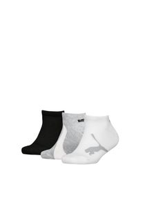 Sneakersocken Puma "Puma KIDS BWT SNEAKER 3P", M&auml;dchen, Gr. 39-42, wei&szlig; (wei&szlig;, grau, schwarz), Baumwollmischung, normal, Socken Sneakersocken, Flache Zehenn&auml;hte, Logo