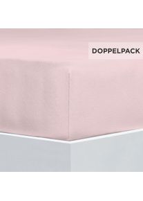 Bettlaken Florella "Flausch-Flanell, 100% Baumwolle", rosa (ros&eacute;), B:100cm L:200cm, Flanell, Obermaterial: 100% Baumwolle CO., Bettlaken, Bettlaken