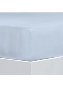 Bettlaken Florella "Flausch-Flanell, 100% Baumwolle", blau, B:100cm L:200cm, Flanell, Obermaterial: 100% Baumwolle CO., Bettlaken, Bettlaken