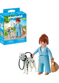 Konstruktions-Spielset Playmobil "Managerin mit Dalmatiner (71736), Playmobil My Life", bunt, Spielbausteine, Kinder, Kunststoff, Konstruktions-Spielset