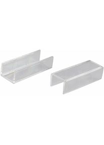 Sichtschutzbefestigungen Zubeh&ouml;r-Set Liedeco "Verbinder f&uuml;r 1-3-la&uuml;fige Gardinenschienen", transparent, Kunststoff, Sichtschutzbefestigungen, Sichtschutzbefestigungen Zubeh&ouml;r-Set