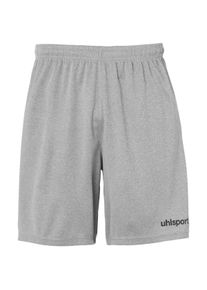 Shorts Uhlsport "Shorts CENTER BASIC - OHNE INNENSLIP", Herren, Gr. L, US, schwarz (schwarz grau melange, schwarz), Obermaterial: 100% Polyester PES., Hosen Shorts