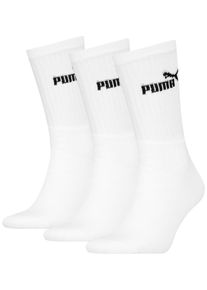 Freizeitsocken Puma, Damen, Gr. 43-46, wei&szlig;, Obermaterial: 80% Baumwolle, 16% Polyester, 3% Polyamid, 1% Elasthan, unifarben, elastisch, Socken Freizeitsocken, Atmungsaktiv, feuchtigkeitsregulierend, Stretchanteil, Topseller