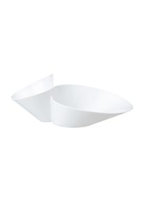 Villeroy & Boch Dipschale VILLEROY & BOCH "Eye-catcher Doppelbol NewWave 49 x 27 cm wei&szlig;", wei&szlig;, L:49cm, Sch&uuml;sseln, Dipschale
