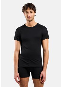 Funktionsshirt Odlo "BL TOP crew neck s/s-ACTIVE LIGHT", Herren, Gr. XL, schwarz, Obermaterial: 100% Polyester, normal, Rundhals, Shirts Funktionsshirt, kurze &Auml;rmel, sportlicher Stil