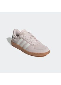 Sneaker adidas Sportswear "BREAKNET SLEEK", Damen, Gr. 42,5, wei&szlig; (putty mauve, core wei&szlig;, gum10), Leder, Synthetik, Schuhe Sneaker