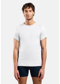 Funktionsshirt Odlo "BL TOP crew neck s/s-ACTIVE LIGHT", Herren, Gr. XL, wei&szlig;, Obermaterial: 100% Polyester, normal, Rundhals, Shirts Funktionsshirt, kurze &Auml;rmel, sportlicher Stil