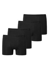 Boxershorts Schiesser "Boxershort 4er Pack", Jungen, Gr. 176, schwarz, Obermaterial: 95% Baumwolle CO. 5% Elasthan EL., Unterhosen Boxershorts