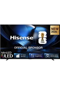 HISENSE QLED-Fernseher "100U7DSE", Energieeffizienz: F, schwarz, dunkelgrau, 100 &Prime;, Fernseher, QLED-Fernseher