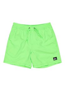Badeshorts Quiksilver "Everyday Solid Volley 14", Jungen, Gr. 16, gr&uuml;n (gr&uuml;n gecko), Obermaterial: 100% Microfaser;, Badehosen Badeshorts