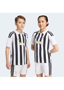 Fu&szlig;balltrikot adidas Performance "JUVE H JSY Y", Kinder, Gr. 164, schwarz-wei&szlig; (wei&szlig;, schwarz), Obermaterial: 100% Polyester, Trikots Fu&szlig;balltrikot, mit Climacool Technologie, mit traditionellem Kragen, mit 3-Streifen
