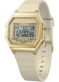 Ice Watch Chronograph ICE-WATCH "ICE digit retro - Small", beige, Armbanduhren, Damen, Chronograph, Armbanduhr, Quarzuhr, Damenuhr, Silikonarmband, Datum