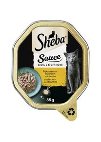 Sheba nourriture humide pour chat Sauce Collection &agrave; la dinde et aux l&eacute;gumes 22x85 g