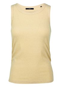 Tr&auml;gertop Zero "Top mit Glitzer", Damen, Gr. 36, wei&szlig; (double cream), Obermaterial: 80% Viskose CV. 15% metallisierte Fasern MTF. 5% Elasthan EL., Tops Tr&auml;gertop