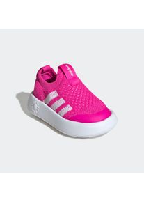 Slip-On Sneaker adidas Sportswear "BUBBLECOMFY KIDS", M&auml;dchen, Gr. 21, wei&szlig; (shock pink, ftwr wei&szlig;, core schwarz), Textil, Schuhe Slip-On Sneaker, f&uuml;r Kinder