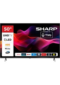 Sharp QLED-Fernseher "4T-C50HMx", Energieeffizienz: F, schwarz, 50 &Prime;, Fernseher, QLED-Fernseher