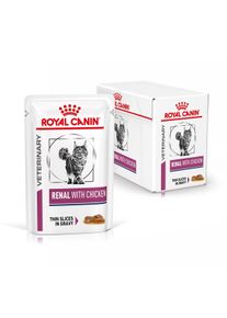 Royal Canin Veterinary RENAL HUHN Nassfutter f&uuml;r Katzen 12x85g