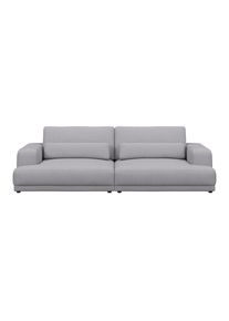 Luca Bessoni , Hellgrau , Textil , Uni , 260x77x111 cm , Stoffauswahl, R&uuml;cken echt , Wohnzimmer, Sofas & Couches, Sofas, Big Sofas