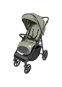 Jimmylee Buggy, Gr&uuml;n, Textil, 56x107x55 cm, EN 1888, Fu&szlig;st&uuml;tze abklappbar, kugelgelagerte R&auml;der, 5-Punkte-Gurt, Griff in Lederoptik, Transportsicherung, Einhand-Faltmechanismus, abnehmbarer Schutzb&uuml;gel, Baby on Tour, Kinderwagen, Buggys