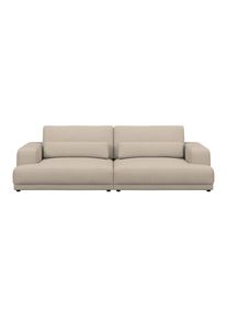 Luca Bessoni , Braun , Textil , Uni , 260x77x111 cm , Stoffauswahl, R&uuml;cken echt , Wohnzimmer, Sofas & Couches, Sofas, Big Sofas