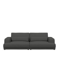 Luca Bessoni , Anthrazit , Textil , Uni , 260x77x111 cm , Stoffauswahl, R&uuml;cken echt , Wohnzimmer, Sofas & Couches, Sofas, Big Sofas