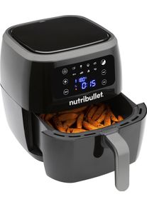 NUTRIBULLET Hei&szlig;luftfritteuse "XXL Digital Air Fryer NBA071B, 7L Volumen, Schwarz", schwarz, B:36cm H:39,3cm T:45cm, Fritteusen, 1.800 Watt, 360 Wirbelkonvektion, Touch-Display, Schwarz, Hei&szlig;luftfritteuse