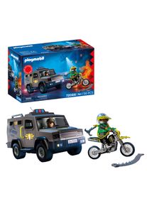 Konstruktions-Spielset Playmobil "SWAT-Einsatzfahrzeug (72066), City Action", grau (bunt), Spielbausteine, Kinder, Kunststoff, Konstruktions-Spielset, Made in Europe