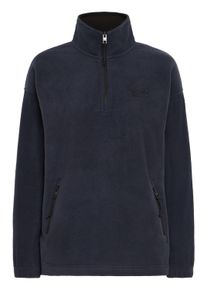 Troyer oxmo "Troyer OXMatsine", Damen, Gr. XS, blau (insignia blau), Obermaterial: 100% Polyester PES., Pullover Troyer
