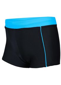 Badehose AQUARTI "Badehose Jungen Kinder Badehose Seitliche Paspel", Jungen, Gr. 152, N-Gr, blau (024 schwarz, blau), Obermaterial: 80% Polyamid PA. 20% Elasthan EL., Badehosen Badehose