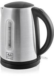 Melitta Wasserkocher "Melitta Prime Aqua 1018-02", silber (silberfarben, schwarz), B:22,5cm H:25cm T:16,2cm, Wasserkocher, Wasserkocher