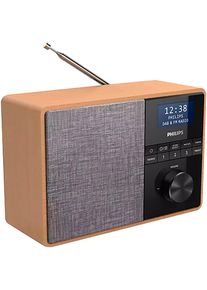 Philips Radio "TAR5505", braun (hellbraun), B:20,66cm H:14cm T:10,6cm, Radios, Radio