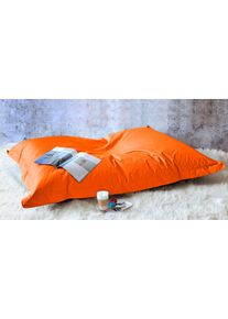 Sitzsack Kinzler "Sylt", orange, B:130cm H:15cm, Baumwolle, Sitzs&auml;cke, Sitzsack, Uni Farben, Bezug aus Baumwolle, ideal im Wohnzimmer & Kinderzimmer