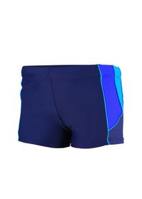 Badehose AQUARTI "Badehose Jungen Kurze Badehose mit Eins&auml;tzen Seitlich", Jungen, Gr. 146, N-Gr, blau (dunkelblau, blau, hellblau), Obermaterial: 80% Polyamid PA. 20% Elasthan EL., Badehosen Badehose
