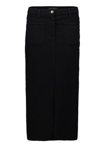 Jeansrock Betty Barclay "Jeansrock mit aufgesetzten Taschen", Damen, Gr. 48, schwarz (schwarz denim), Einsatz: 99% Baumwolle CO. 1% Elasthan EL., R&ouml;cke Jeansrock