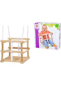 Babyschaukelsitz Eichhorn "Outdoor Gitterschaukel", braun (holzfarben), Schaukelsitze, Baby, bis 20 kg, Babyschaukelsitz, B:30cm T:30cm
