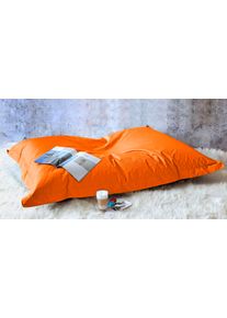 Sitzsack Kinzler "XXL Outdoorf&auml;hig", orange, B:140cm H:20cm T:180cm, Polyester, Sitzs&auml;cke, Sitzsack, Uni Farben, Outdoor geeignet, ideal im Wohnzimmer & Kinderzimmer