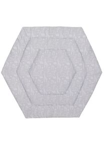 Laufgittereinlage fillikid "6-eck Jersey", grau (safari grau), Bezug: 100% Baumwolle. F&uuml;llung: 100% Polyester, Bettnestchen, Laufgittereinlage