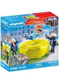 Konstruktions-Spielset Playmobil "Feuerwehrleute mit Luftkissen (71465), Action Heroes", bunt, Spielbausteine, Kinder, Kunststoff, Konstruktions-Spielset, Made in Europe