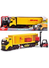 Spielzeug-LKW DICKIE TOYS "DHL Truck", gelb, Spielzeugfahrzeuge, KinderT:35cm, Kunststoff, Spielzeug-LKW, mit Licht und Sound, T:35cm