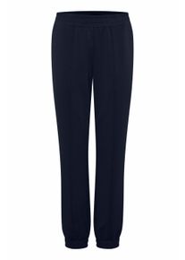 Stoffhose oxmo "Stoffhose OXPearl", Damen, Gr. L, N-Gr, blau (copenhagen night), Obermaterial: 48% Modal CMD. 48% Polyester PES. 4% Elasthan EL., Hosen Stoffhose