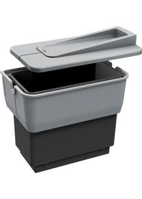 M&uuml;lltrennsystem Blanco "Singolo", schwarz, B:22cm H:37cm T:36cm, Kunststoff, M&uuml;lleimer, M&uuml;lltrennsystem, Kunststoff, 450 mm Untermass