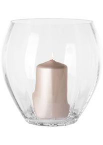 Tischvase Fink "LILIAN", transparent (klar), H:25,5cm &Oslash;:26cm, Glas, Vasen, Tischvase, Vase aus Glas, Glasgef&auml;&szlig;, Windlicht, H&ouml;he ca. 25,5 cm